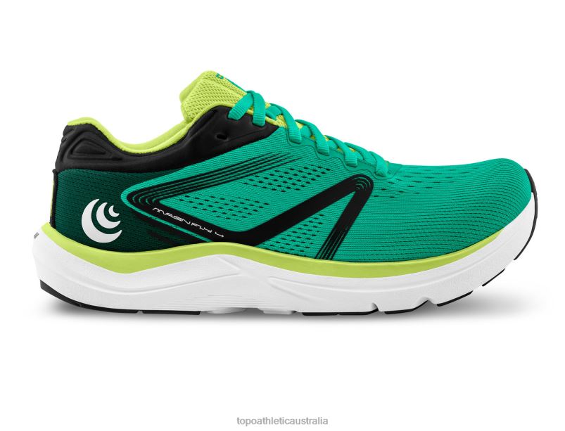 MAGNIFLY 4 Topo Athletic Men 8FZ0V64 Aqua/Black Footwear