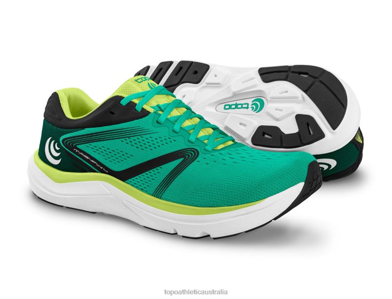MAGNIFLY 4 Topo Athletic Men 8FZ0V64 Aqua/Black Footwear