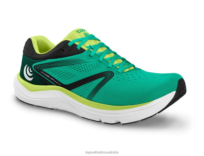 MAGNIFLY 4 Topo Athletic Men 8FZ0V64 Aqua/Black Footwear