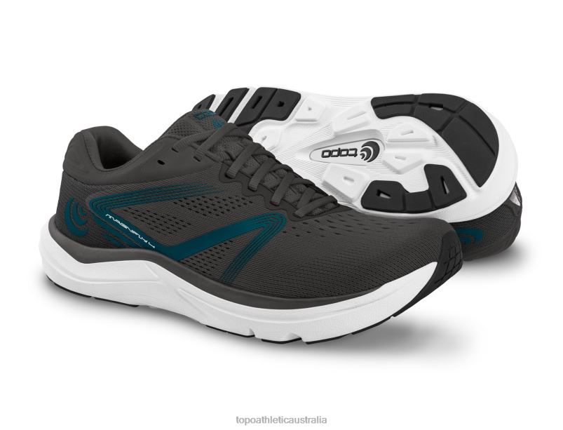 MAGNIFLY 4 Topo Athletic Men 8FZ0V66 Grey/Navy Footwear
