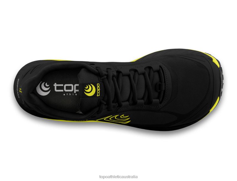 MTN RACER 3 Topo Athletic Men 8FZ0V81 Black/Lime Footwear
