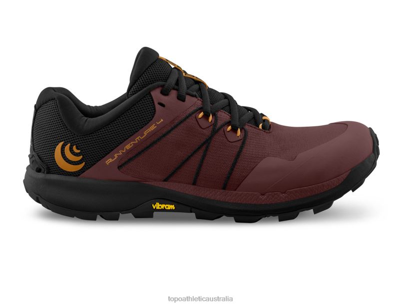 RUNVENTURE 4 Topo Athletic Men 8FZ0V96 Garnet/Black Footwear