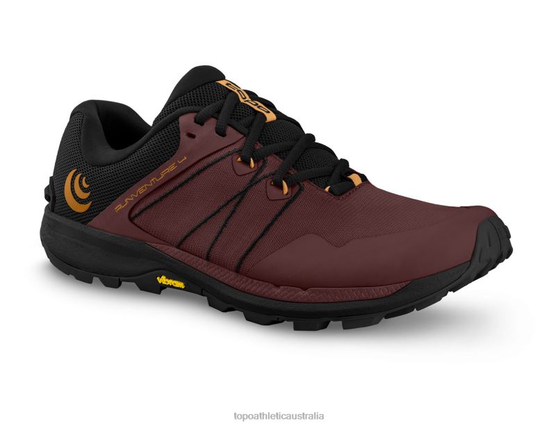 RUNVENTURE 4 Topo Athletic Men 8FZ0V96 Garnet/Black Footwear