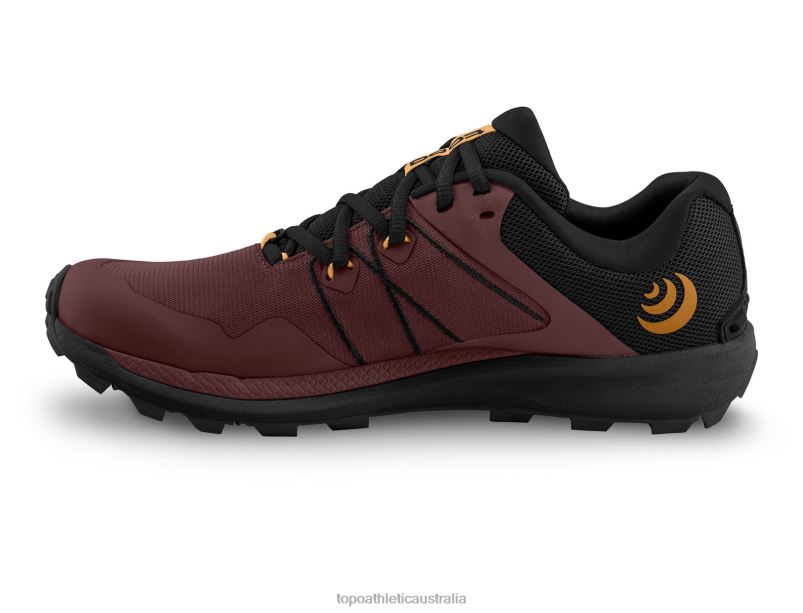RUNVENTURE 4 Topo Athletic Men 8FZ0V96 Garnet/Black Footwear