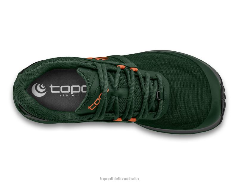 TERRAVENTURE 3 Topo Athletic Men 8FZ0V91 Dark Green/Orange Footwear