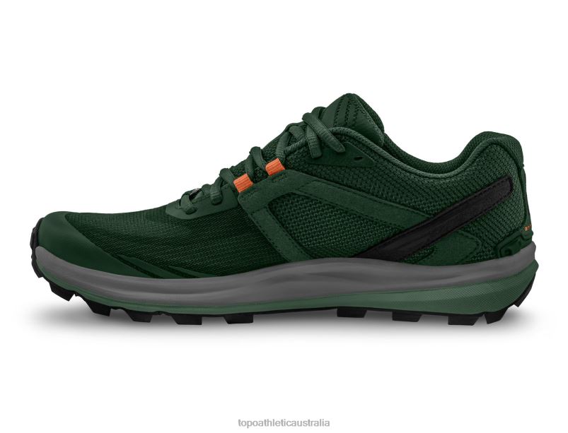 TERRAVENTURE 3 Topo Athletic Men 8FZ0V91 Dark Green/Orange Footwear