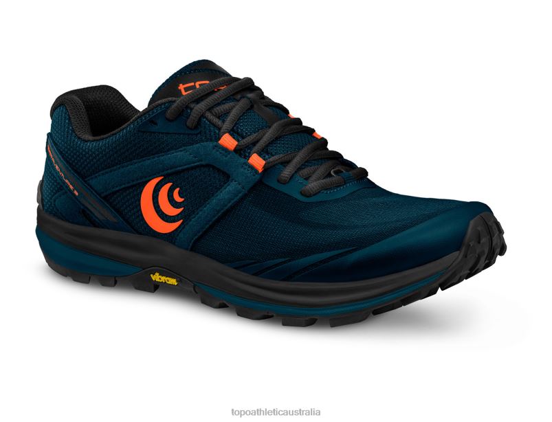 TERRAVENTURE 3 Topo Athletic Men 8FZ0V92 Navy/Orange Footwear