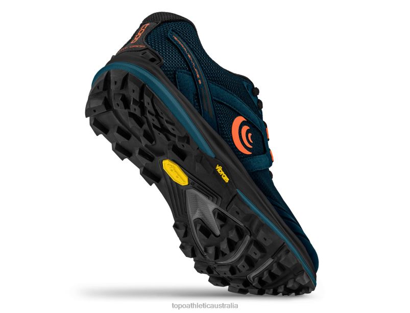 TERRAVENTURE 3 Topo Athletic Men 8FZ0V92 Navy/Orange Footwear
