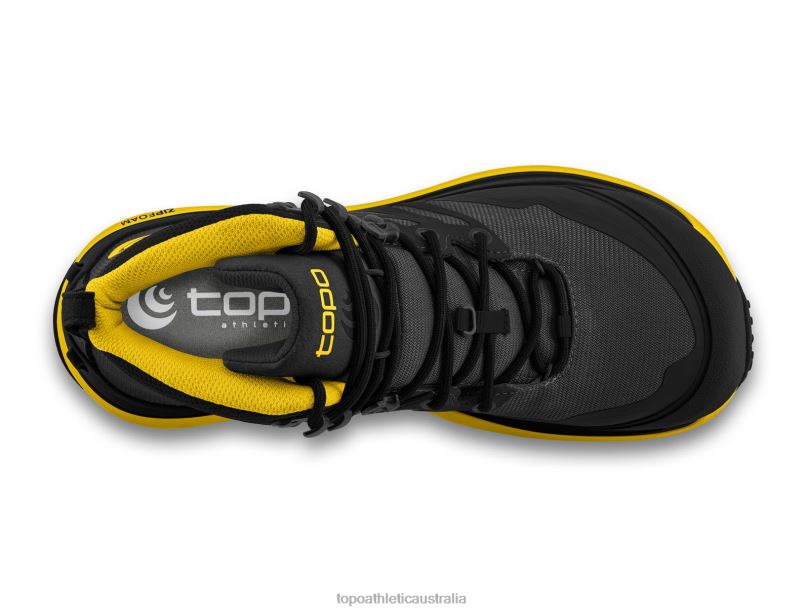 TRAILVENTURE 2 Topo Athletic Men 8FZ0V97 Charcoal/Mustard Footwear