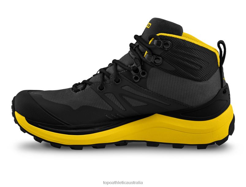 TRAILVENTURE 2 Topo Athletic Men 8FZ0V97 Charcoal/Mustard Footwear