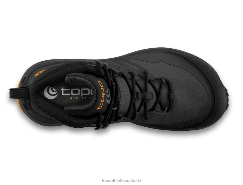 TRAILVENTURE 2 WP Topo Athletic Men 8FZ0V78 Charcoal/Orange Footwear