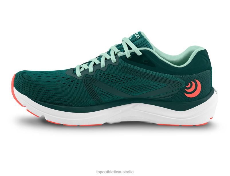 MAGNIFLY 4 Topo Athletic Women 8FZ0V14 Emerald/Coral Footwear