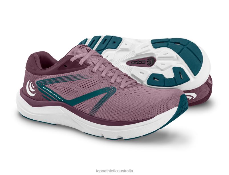 MAGNIFLY 4 Topo Athletic Women 8FZ0V16 Mauve/Navy Footwear