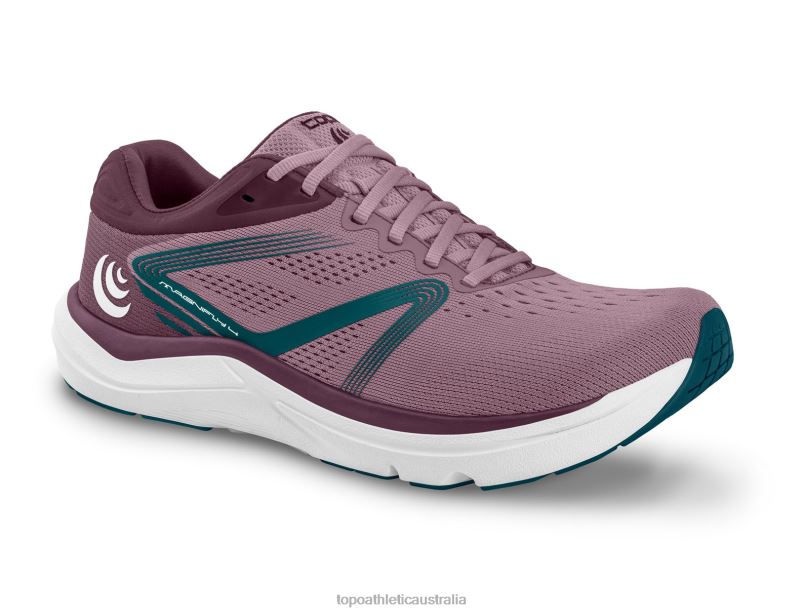 MAGNIFLY 4 Topo Athletic Women 8FZ0V16 Mauve/Navy Footwear