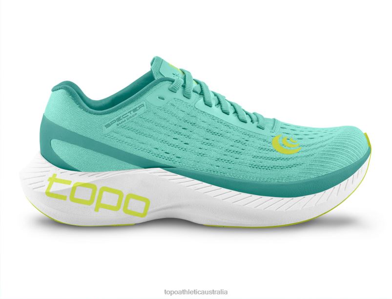 SPECTER Topo Athletic Women 8FZ0V1 Aqua/Lime Footwear