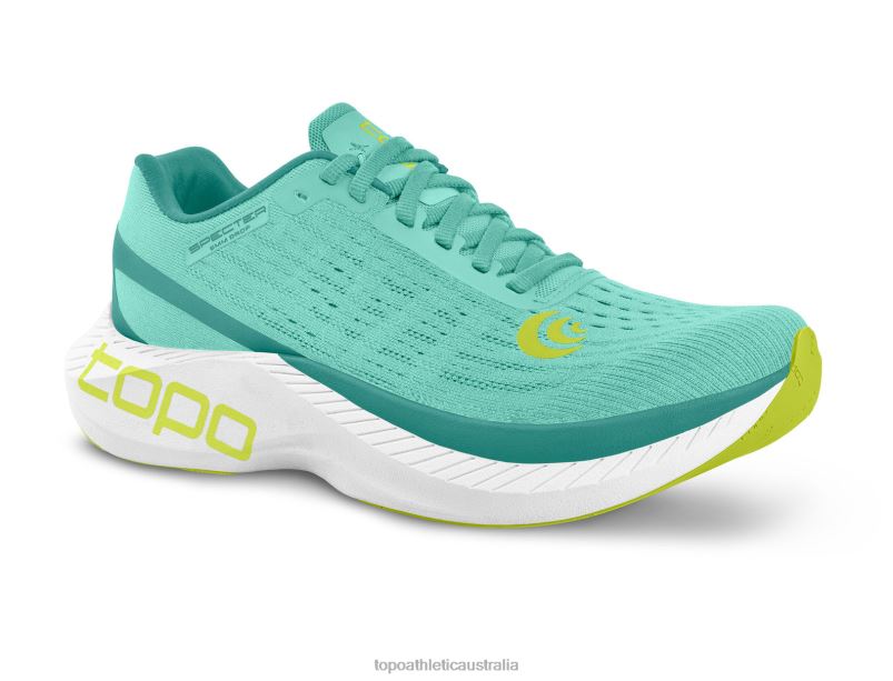 SPECTER Topo Athletic Women 8FZ0V1 Aqua/Lime Footwear