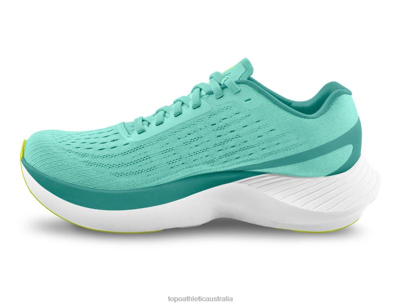 SPECTER Topo Athletic Women 8FZ0V1 Aqua/Lime Footwear