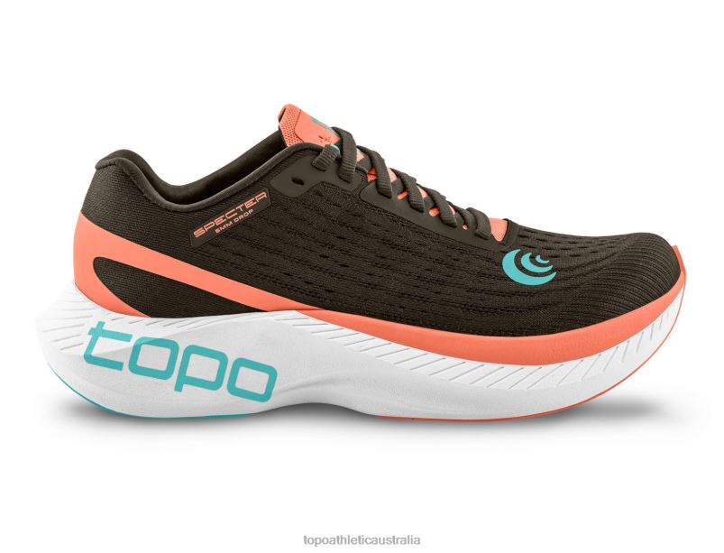 SPECTER Topo Athletic Women 8FZ0V2 Espresso/Peach Footwear