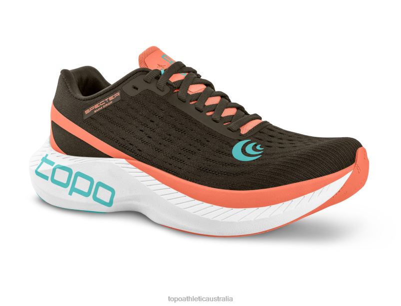 SPECTER Topo Athletic Women 8FZ0V2 Espresso/Peach Footwear