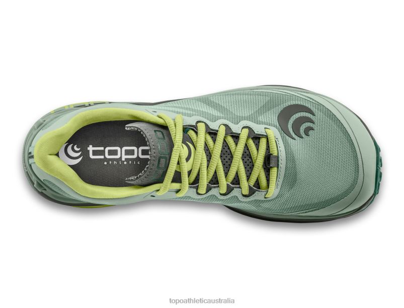 MTN RACER 2 Topo Athletic Women 8FZ0V34 Moss/Grey Footwear