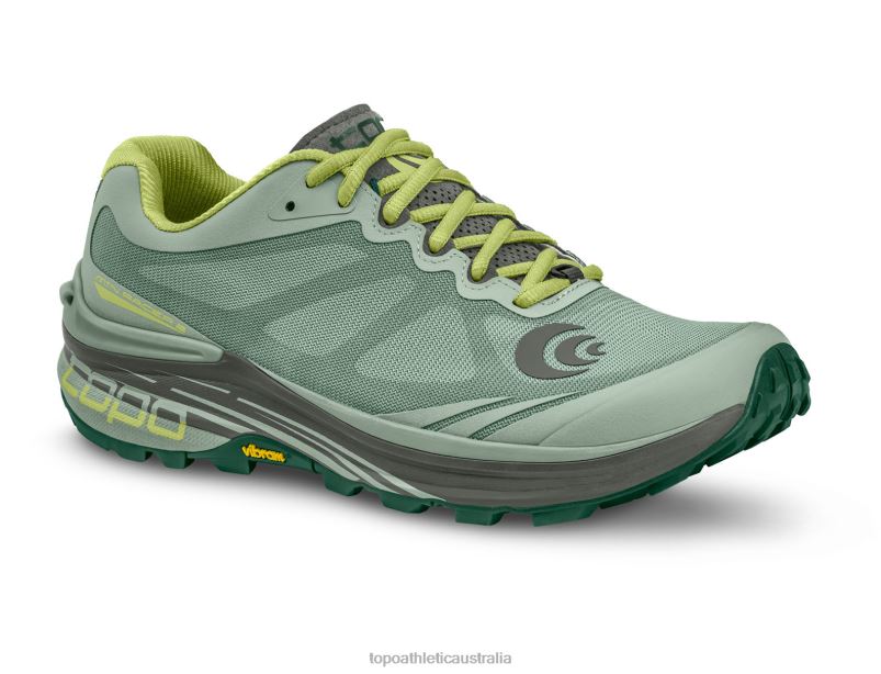 MTN RACER 2 Topo Athletic Women 8FZ0V34 Moss/Grey Footwear