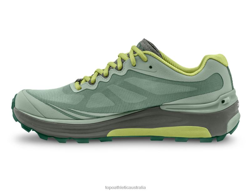 MTN RACER 2 Topo Athletic Women 8FZ0V34 Moss/Grey Footwear