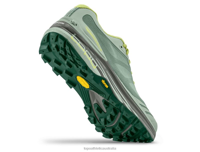 MTN RACER 2 Topo Athletic Women 8FZ0V34 Moss/Grey Footwear