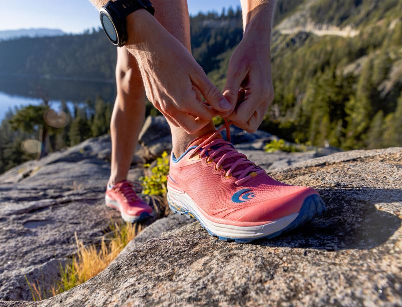 MTN RACER 2 Topo Athletic Women 8FZ0V35 Pink/Blue Footwear