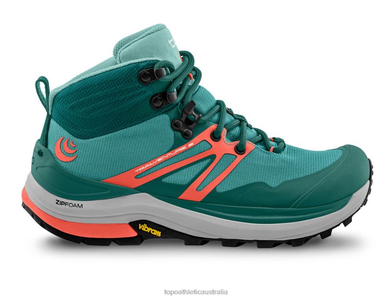 TRAILVENTURE 2 Topo Athletic Women 8FZ0V45 Teal/Coral Footwear