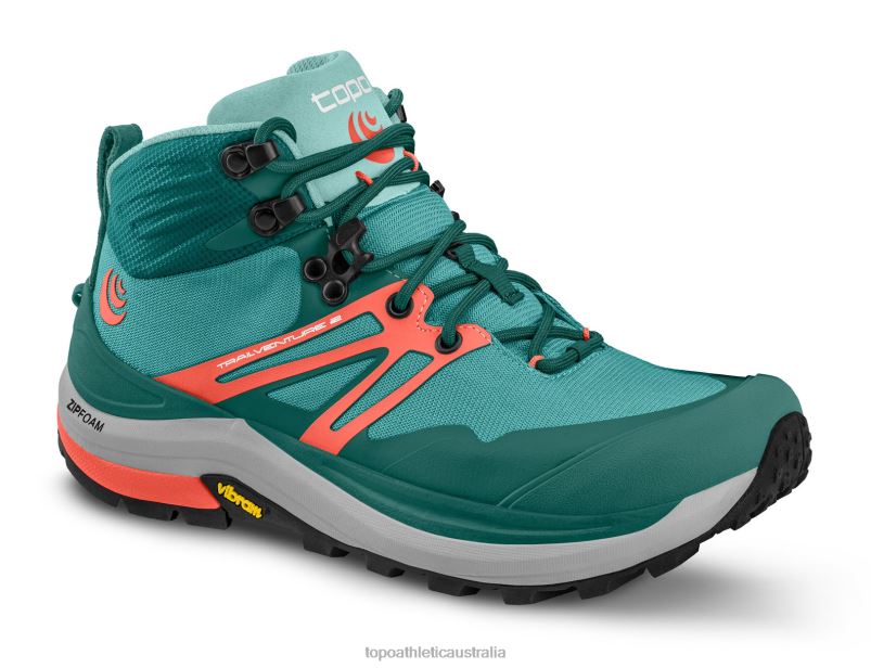 TRAILVENTURE 2 Topo Athletic Women 8FZ0V45 Teal/Coral Footwear